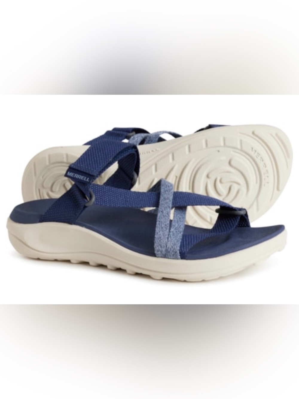 MERRELL District 4 Mendi Outdoor Performance Sandal Size 9 Sea Navy Blue J006944